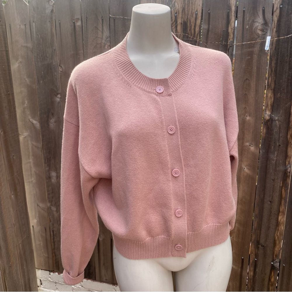 Wilfred free cotton blend Pink Women's cardigan small